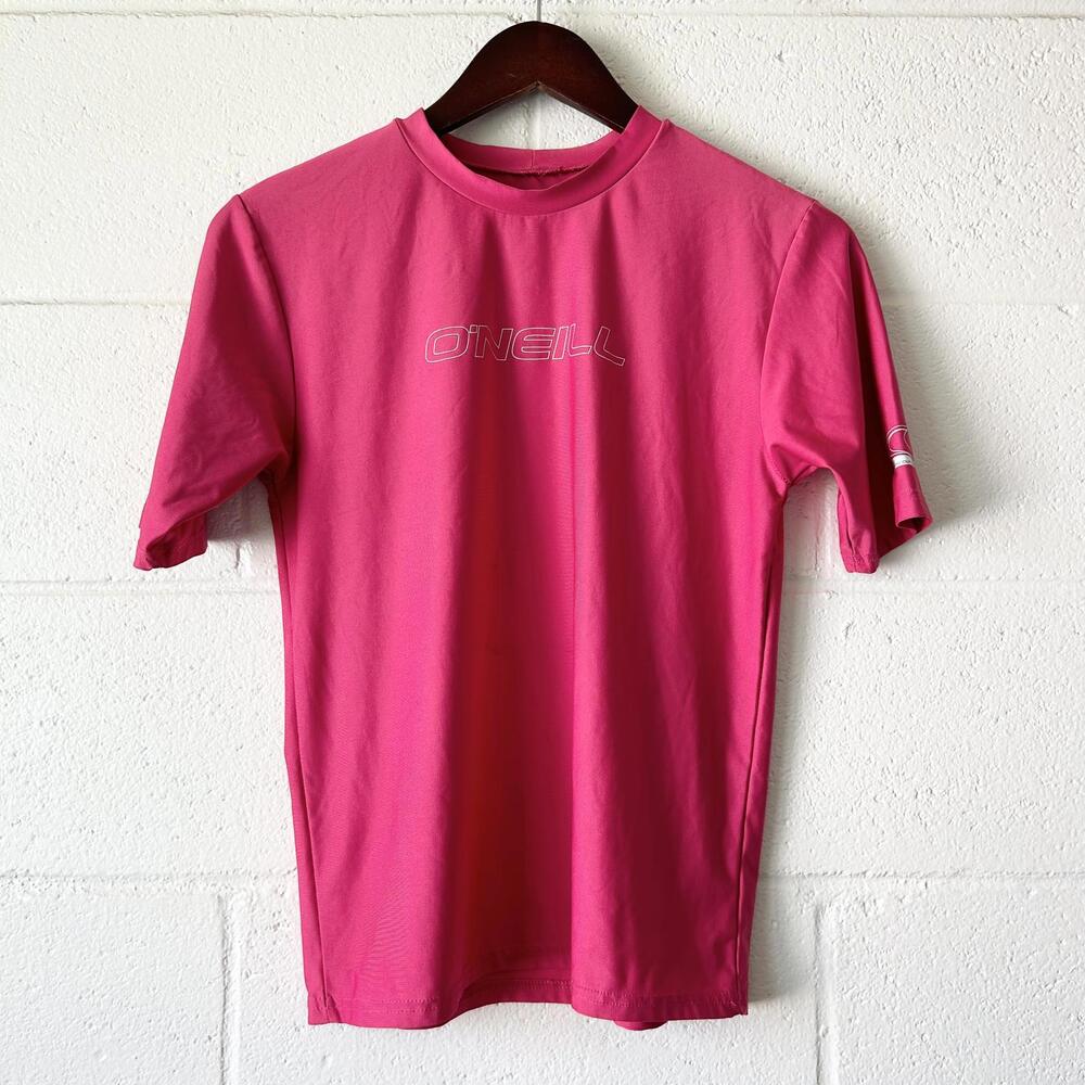 O’Neill Pink Swimwear Short Sleeve Rashguard Kids Girls Size 14